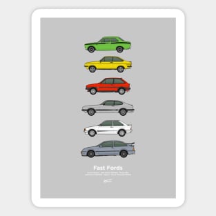 Fast Fords classic car collection Magnet